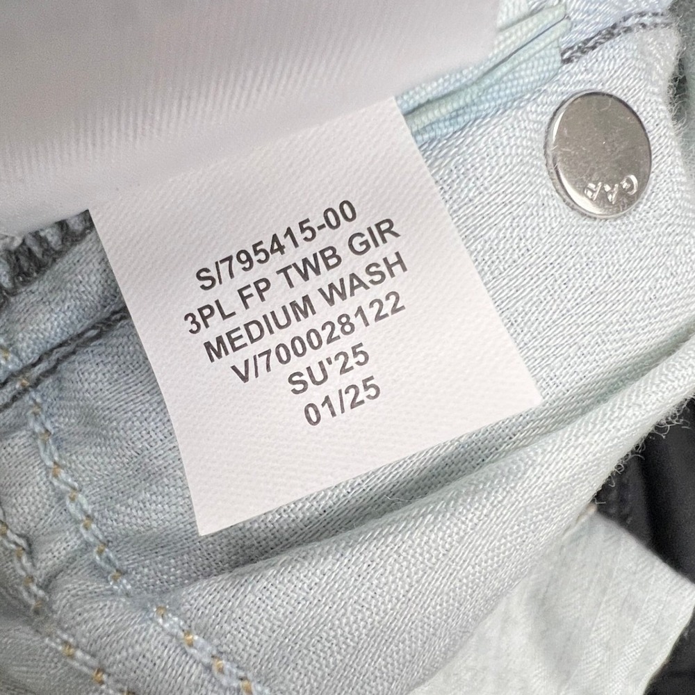 GAP Maternity Jeans Women 16R Blue Full Panel Straight Leg Denim Casual Classic - Picture 9 of 16